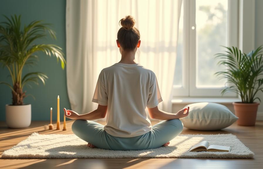 Persona participando en ejercicios de autoestima y mindfulness